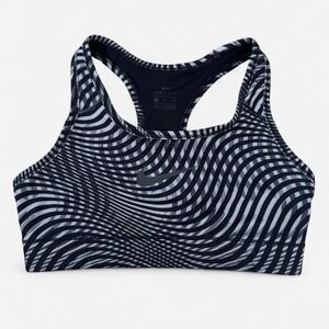 Nike Dri-Fit black/grey racerback sports bra with unique design